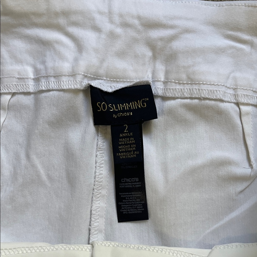 Chico's So Slimming White Pants - Picture 3 of 11